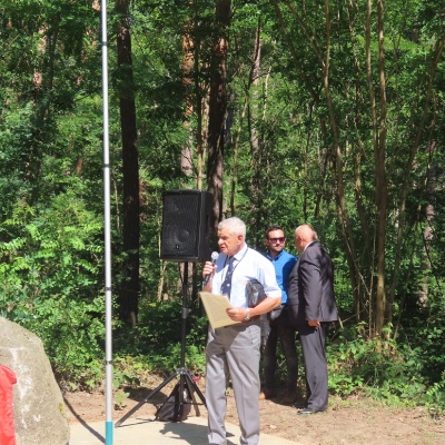 Uroczystości w lesie Skaryszewskim
